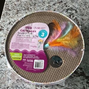 NWT Catstages Multi-Color Puzzle & Scratch Cat Toy